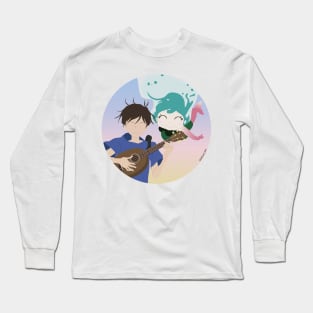 The Mermaid Over The Wall Long Sleeve T-Shirt